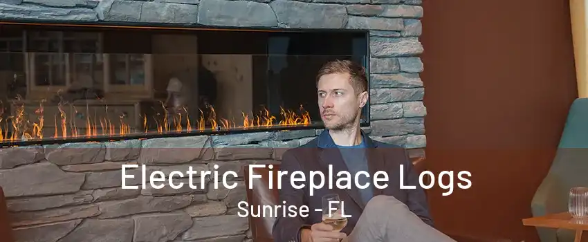 Electric Fireplace Logs Sunrise - FL